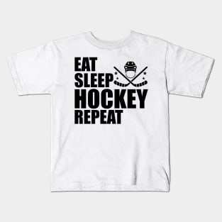 Hockey - Eat Sleep Hockey Repeat Kids T-Shirt